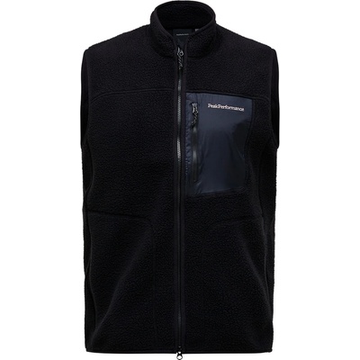 Peak Performance Мъжки поларен елек Peak Performance Naturerush Pile Vest Fleece vest - Black (032-1698-0112)