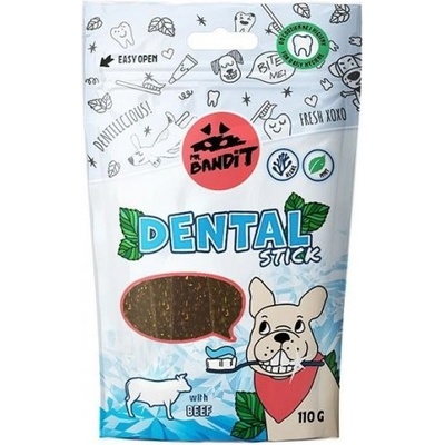 VetExpert Mr. Bandit Dental Stics beef - дентални лакомства за кучета, с говеждо месо, 110 гр - Полша