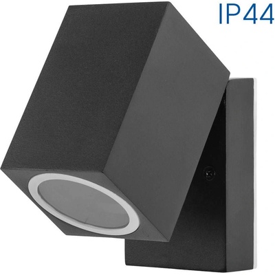 VIVALUX Влагозащитен фасаден аплик SEOUL/W - 1xGU10, черен, IP44 | Външно осветление Vivalu (VIV004351)