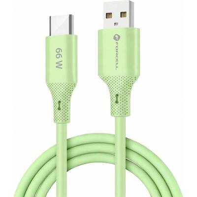 Forcell C342 USB A do Type-C QC4.0 3A 66W 1m zelený