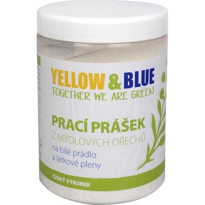 Yellow & Blue prací prášok z mydlových orechov na biele prádlo a plienky s dezinfekčným účinkom 850 g