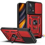 Xiaomi Poco X4 GT 5G / Redmi Note 11T Pro+ 5G / Redmi Note 11T Pro 5G Удароустойчив Ring Holder Калъф и Протектор