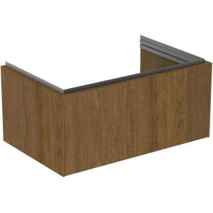 Ideal Standard Atelier Conca стенен долен шкаф с 1 чекмедже, цвят тъмен орех, 80 см (T4578Y5)