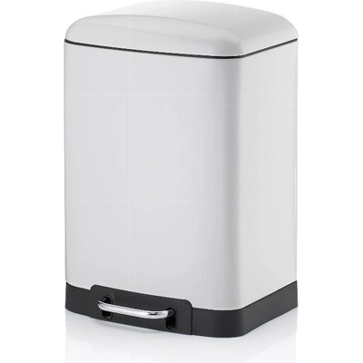 Kela Кош за отпадъци с педал KELA Davino 12 л, бял (1539)