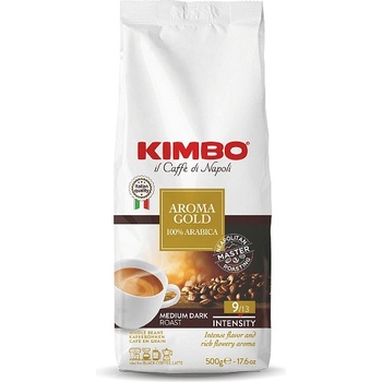 KIMBO Кафе на зърна Kimbo AROMA GOLD 100% Arabica, 500 гр (1010215)