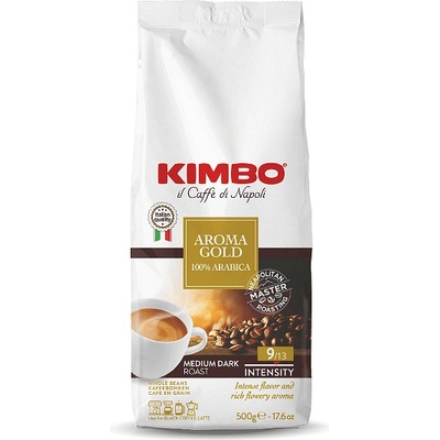 KIMBO Кафе на зърна Kimbo AROMA GOLD 100% Arabica, 500 гр (1010215)