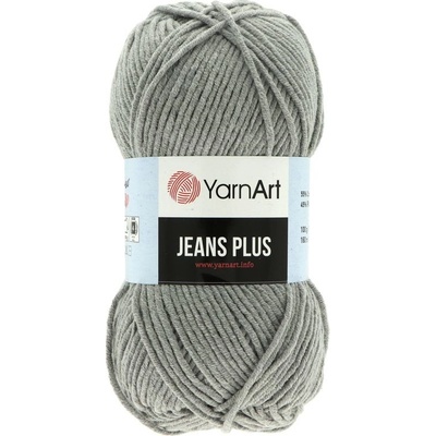 YarnArt Jeans Plus 46 svetlá sivá