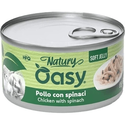 Oasy Natury Soft Jelly Chicken with spinach 0,15 kg