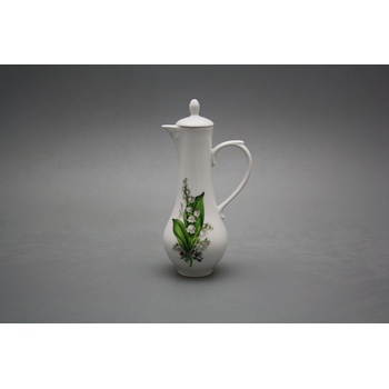 Bohemia Porcelán 1987 Karafka 0,14l s víčkem Konvalinky BB