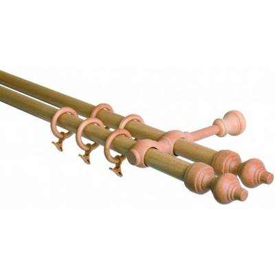 GARNÝŽE-HEBR Garnýž dřevěná buk dvojitá 320 cm