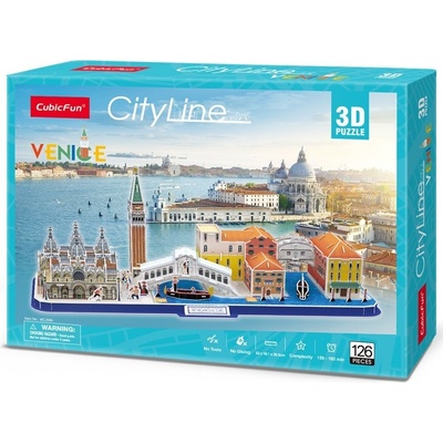 CubicFun 3D puzzle CityLine panorama Benátky 126 ks