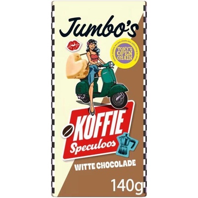 Jumbo bílá s příchutí kávy s karamelovými sušenkami 140 g