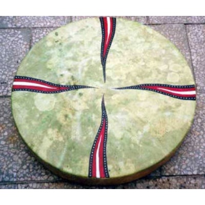 Mato Šamanský buben Bizon se stopami Velikost šamanského bubnu 30 cm – Zboží Dáma