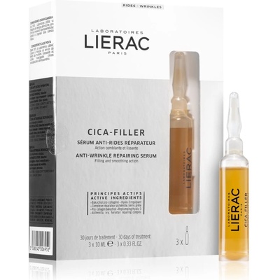 LIERAC Cica-Filler интензивен възстановяващ серум против бръчки 3x10ml