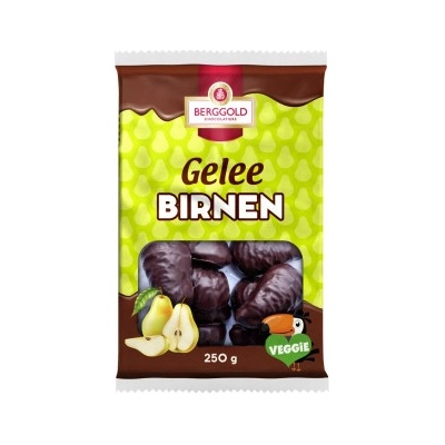Berggold hruška v hořké čokoládě 250 g