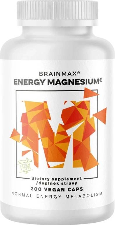 BrainMax Energy Magnesium®, Магнезиев малат 1000 mg, 200 растителни капсули