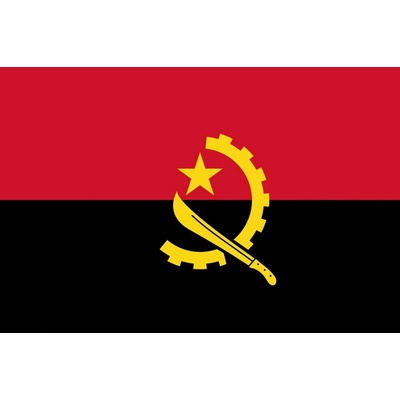 Angola vlajka - 30 x 45 cm - tunel, karabina