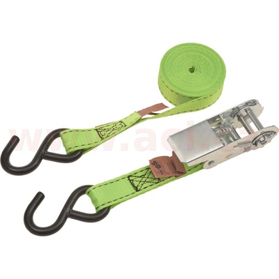 Upínací popruh s ráčnou 25 mm, 250 kg, S-háky ACI 9907928