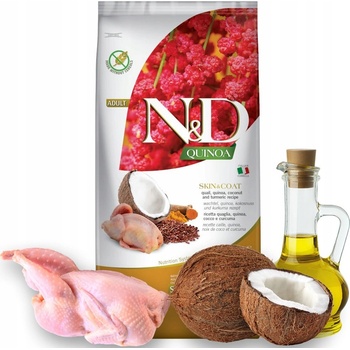 N&D GF Quinoa Cat Skin&Coat Quail & Coconut 1,5 kg
