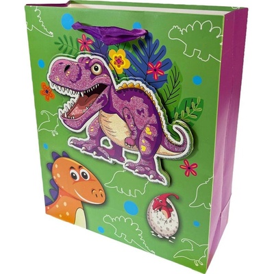 Dárková taška střední Dinosaurus 3D Typ: 1