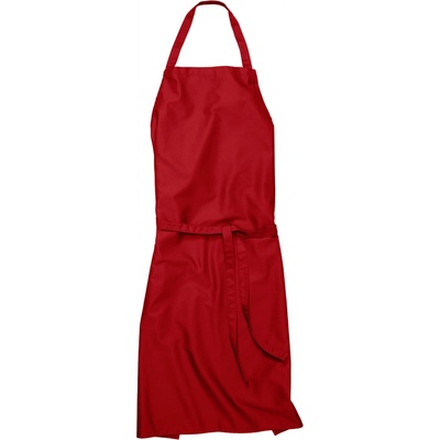 Workwear Verona 90 Dlouhá zástěra s laclem 00131-01 Red