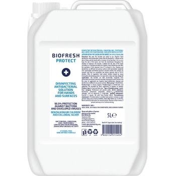 Biofresh čistiaci dezinfekčný antibakteriálny roztok na ruky a povrchy bez etanolu 5 l