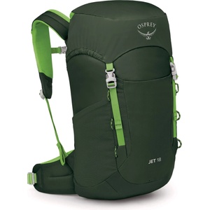Osprey Детска детска раница Osprey Kid's Jet 18 Kids' backpack - Green Canopy / Limeline Green - размер One Size (508-0705-0311)