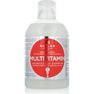 Kallos energizující šampon Multivitamin with Ginseng Extract and Avocado Oil 1000 ml