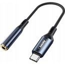 Joyroom adaptér 3.5 mm jack / USB-C čierny SH-C1