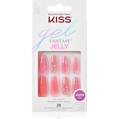 KISS Gel Fantasy Jelly umelé nechty 28 ks