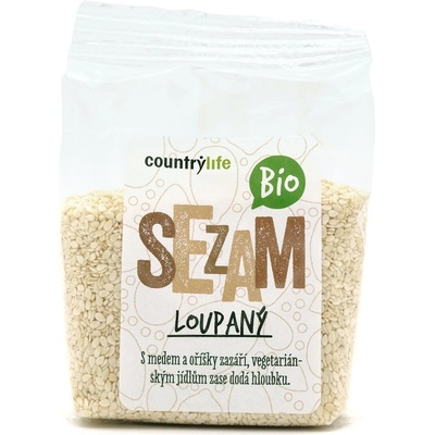 Country Life Sézam lúpaný BIO 100 g