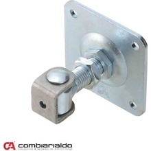 Záves M16 s platňou 80 x 80 mm, 90°, nastaviteľný 1D