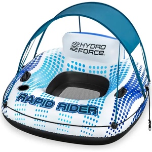Bestway Надуваем пояс с облегалка Bestway Rapid Rider 43725, със сенник, 137 х 137 см
