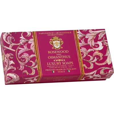 Saf Fiorentino mýdlo palisandr a osmanthus 3 ks 125 g