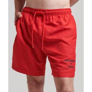 Superdry Бански гащета Superdry Code Core Sport 17 Inch swimming shorts - Red (Risk Red)