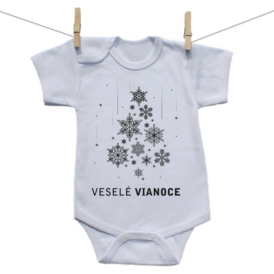 Boodyy Body s krátkym rukávom Veselé Vianoce