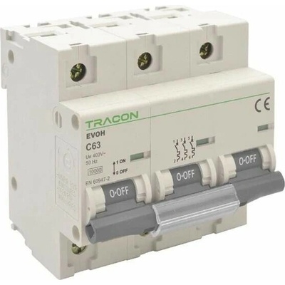 Tracon 3-pólový C 100A 3P 10kA EVOH3100