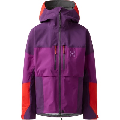 Haglöfs Дамско водоустойчиво яке Haglöfs Women's Spitz GTX Pro II Jacket Waterproof jacket - Grape Purple / Purple Night (102-4641-0113)