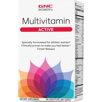 Image 1 of GNC Women's Multivitamin Active | Time-Release Formula for Athletic Women [90 капсули]