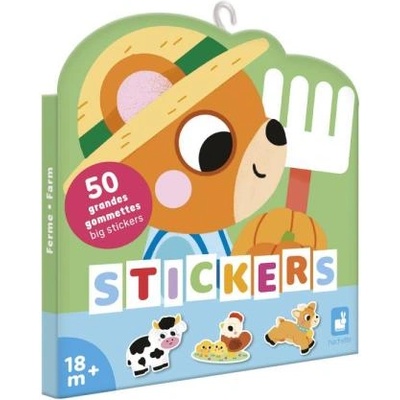 Janod Стикери Големи стикери Ферма 50 бр