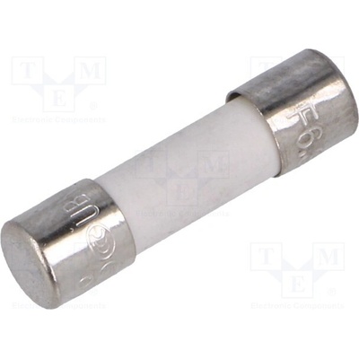 CONQUER ELECTRONIC UBM 6.3A 250V Pojistka: tavná; keramická,kulatý; 6,3A; 250VAC; rychlá; 5x20mm