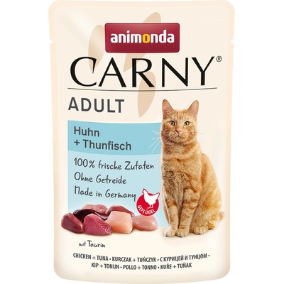 animonda Carny Pouch kuřecí a tuňák 24 x 85 g