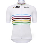 Santini Дамска фланелка с къс ръкав за колоездене Santini Women's UCI Official World Champion Master Jersey Cycling jersey - Print (156-2737-0112)