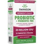 Swanson Women's Daily Probiotic + Prebiotic FOS [60 капсули]