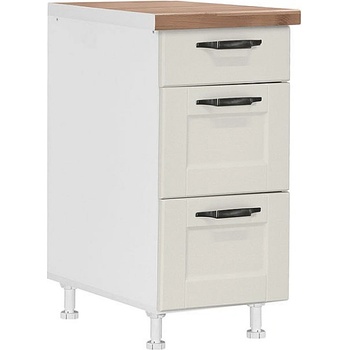 Matis Кухненски шкаф долен с три чекмеджета contempo d40 3f бежов