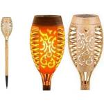 ILLUMAXX Led соларно осветително тяло minispark bamboo led/1, 8w/5, 5v ip44 бежово (os0074)
