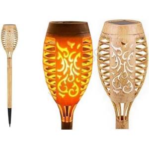 ILLUMAXX Led соларно осветително тяло minispark bamboo led/1, 8w/5, 5v ip44 бежово (os0074)