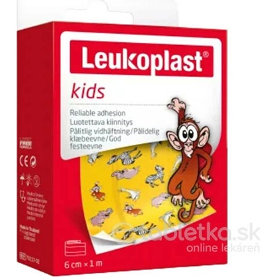 Leukoplast Kids detská náplasť na rany, pás 6 cm x 1m