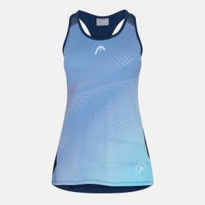 HEAD Women's Play Tech Performance Vest - Blue - sportihobi - 35,19 лв