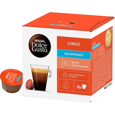 NESCAFÉ Lungo Без кофеин - Nescafé - 16 капсули за Dolce Gusto